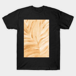 Yellow watercolor leaf detail T-Shirt